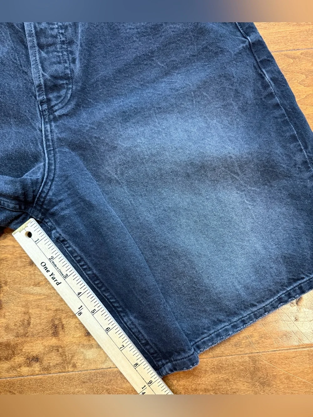 Free People We The Free Montana Black Denim Jorts Shorts Size 30 WORN ONCE